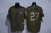 Astros 27 Jose Altuve Olive 2020 Nike Cool Base Jersey,baseball caps,new era cap wholesale,wholesale hats